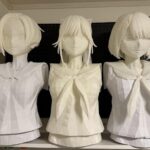 3Dプリンタ AnkerMake M5 で等身大フィギュアを作ろう！（凛子と愛花胸像）